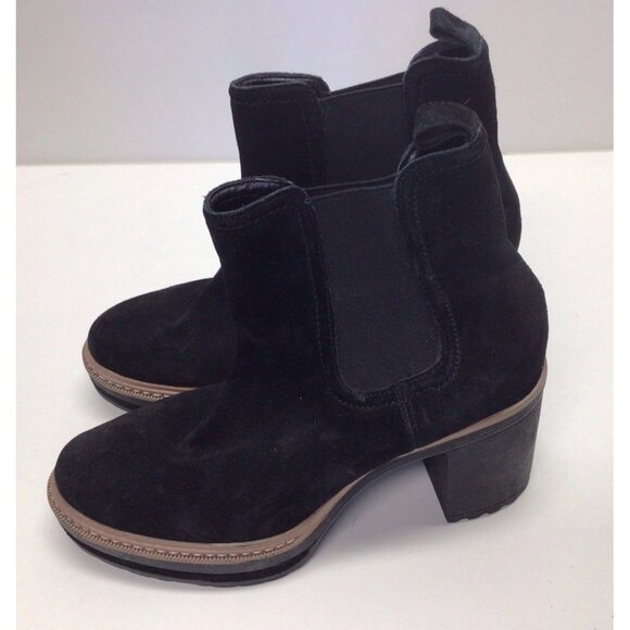 Steve Madden Lexa Platform Chunky Boots Black Suede Size 9.5 Women's - Picture 7 of 8